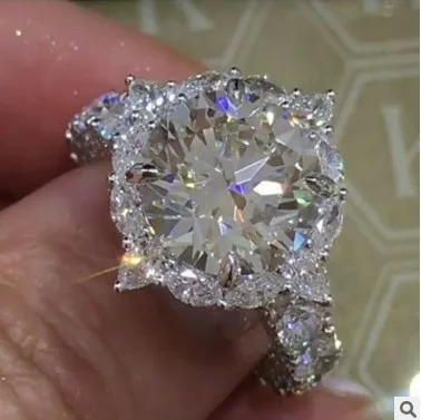 Классическое Обручальное кольцо 6 когтей дизайн AAA белый кубический циркон для женщин обручальное кольцо CZ кольца ювелирные изделия - Цвет основного камня: 10