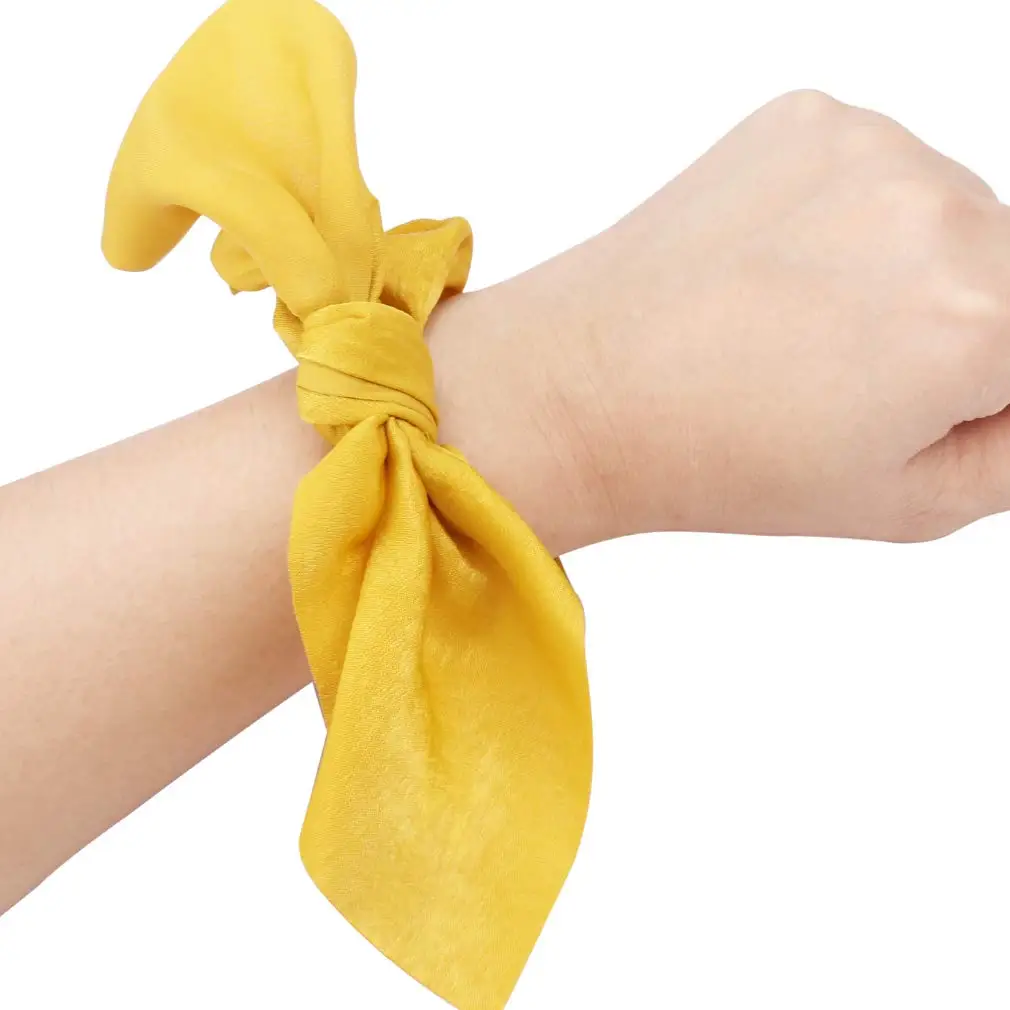 

Hair Accessories 15 Pcs Chiffon Scrunchies Ponytail Holder Bobbles Elastic Scrunchy Hair Ties for Women, Plain Color