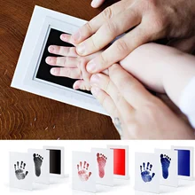 

Non-Toxic Newborn Baby Handprint Footprint Imprint Kit Child Footprint Ink Pad Kids Souvenirs Gift Baby Care Accessories
