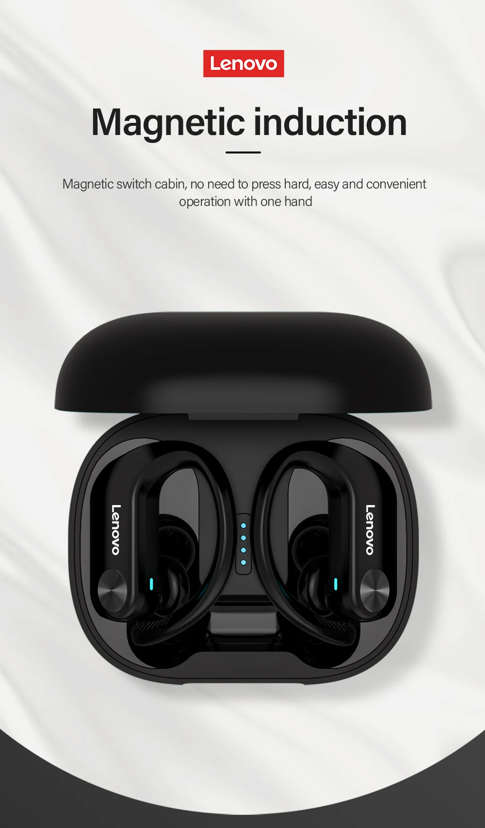 wireless bluetooth earbuds Lenovo TWS Bluetooth 5.0 Headphone Wireless Sports Earphone IPX5 Waterproof Low Gaming Delay Headset with Battery Display earphone