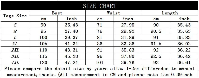 319 SIZE CHART