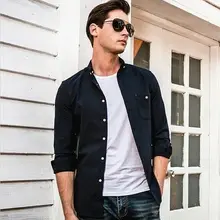 Luxury Fashion Men's Slim Fit Shirt Long Sleeve Formal Business Dress Shirts Casual Shirt Top New