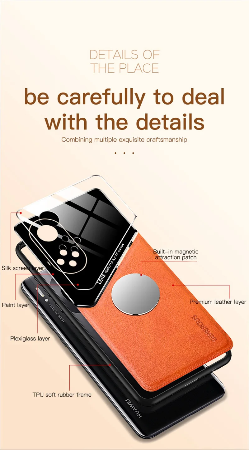 leather car magnetic holder cover for huawei hauwei huawey huawie nova9 nova9se nova 9 se 9se case soft frame shockproof fundas