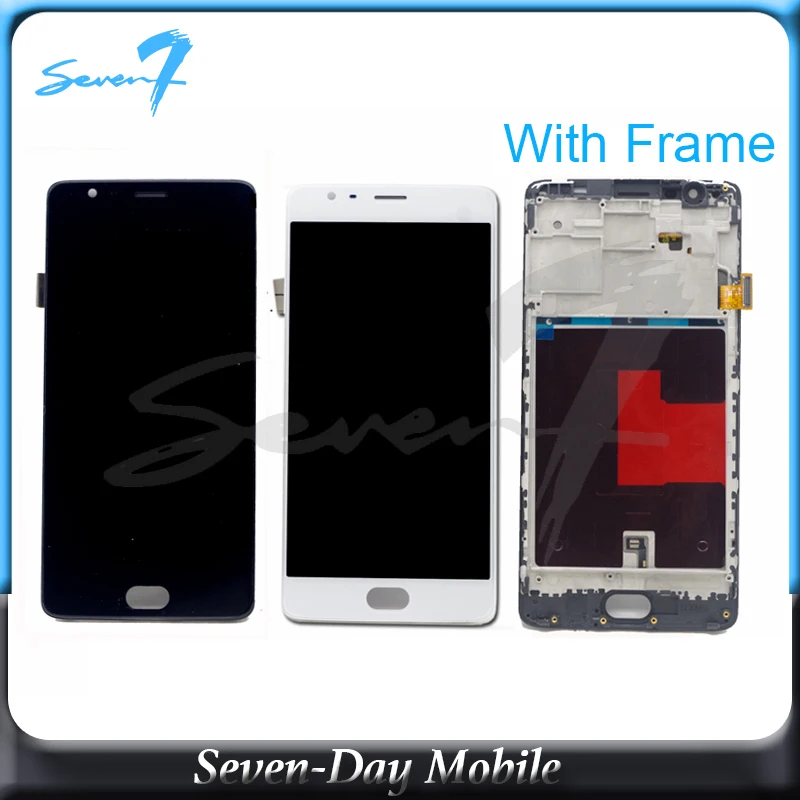 Koop Getest Hoge Kwaliteit Touch Screen Voor Oneplus 3T 3 A3010 A3000 A3003 Lcd scherm Met Touch Screen Vergadering Met frame