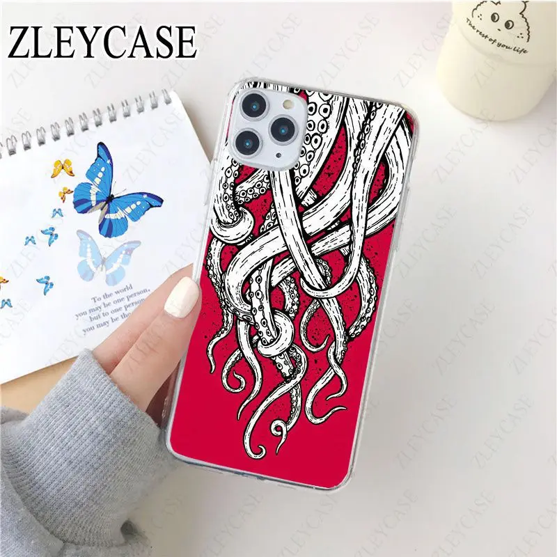 Tentacles of sea octopus