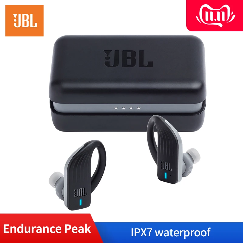 JBL выносливость пик Водонепроницаемый IPX7 истинные Беспроводные спортивные наушники Bluetooth HIFI бас гарнитура с микрофоном и зарядным устройством