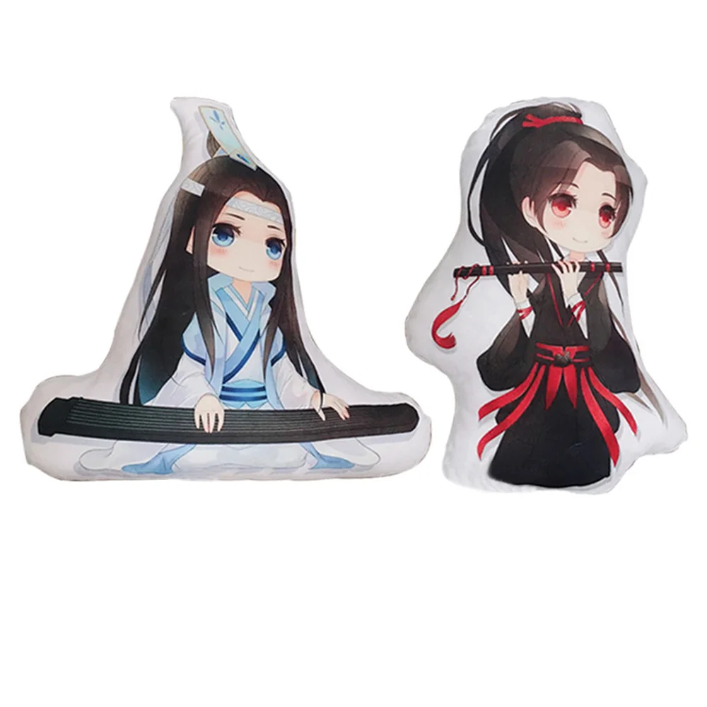 

Mo Dao Zu Shi Humanoid Pillow Wei Wuxian LanWangji Cartoon Figure Decoration Pillow For Bedroom Living Room Supplies