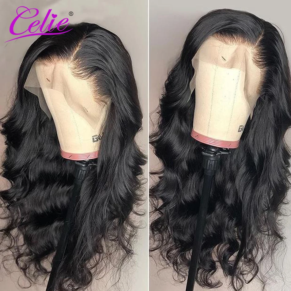 Celie Body Wave 360 Lace Frontal Wig For Black Women Body Wave Wig 28 30 Inch Lace Front Human Hair Wigs 200% Wigs