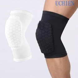 Professional Breathable Sports Men Honeycomb Knee Support Brace Pad Protector Basketball Leg Sleeve Kneepad B2Cshop