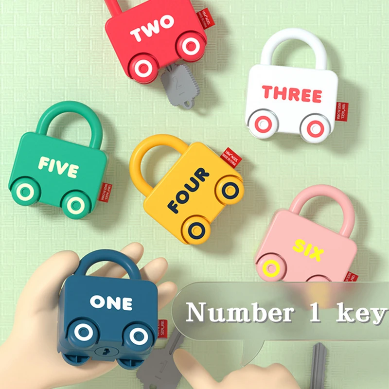 Children Learning Locks with Keys Numbers Matching Counting Montessori  Educational Toys Toddlers Sensory Unlock Car Toys Gifts - AliExpress