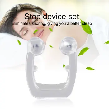 

Anti Snoring Device Silicone Magnetic Snore Stopper Nose Breathing Non Snoring Solution Aid Antisnoring For Sleeping