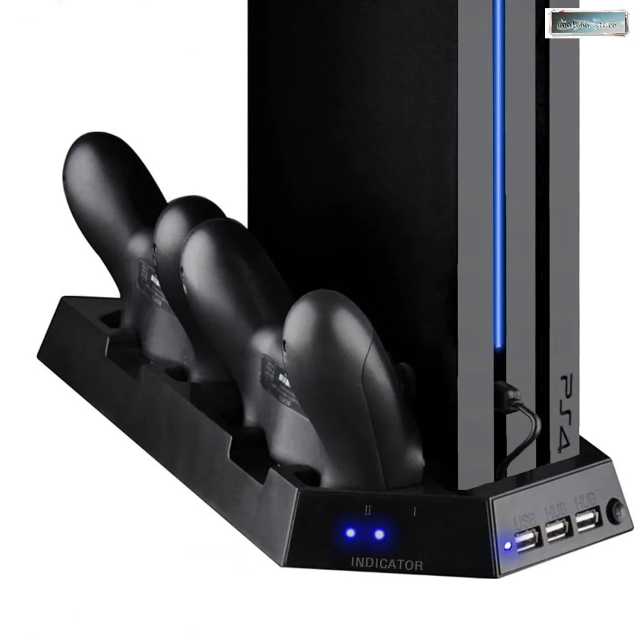 Многофункциональная вертикальная подставка для PS4 кулер контроллер вентилятора зарядная станция с игровым накопителем и зарядным устройством Dualshock