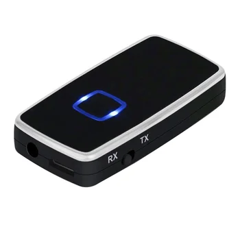 

Audio Stereo Portable Wireless Adapter Music Bluetooth Transmitter And Receiver Black 2 In 1 Headphones Speaker