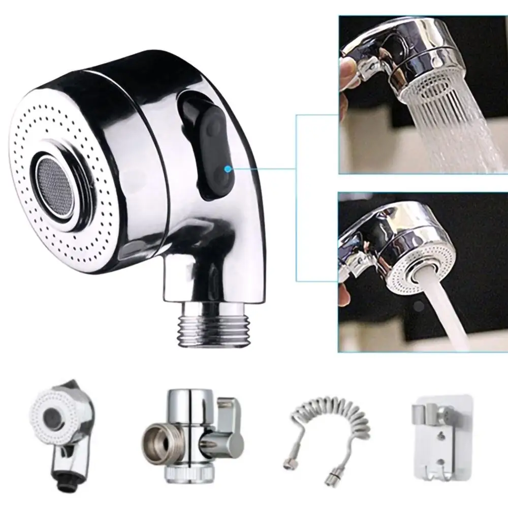 

Bathroom Faucet External Shower Handheld Telescopic Small Nozzle Set Shampoo Head Long flexible hose Set