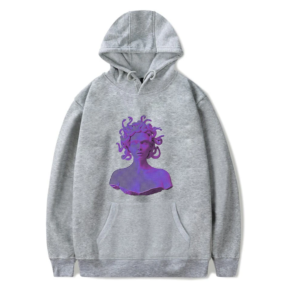Эстетика Vaporwave толстовки для мужчин и женщин осень Лидер продаж модный принт Harajuku Толстовка японский Vaporwave толстовки повседневные топы