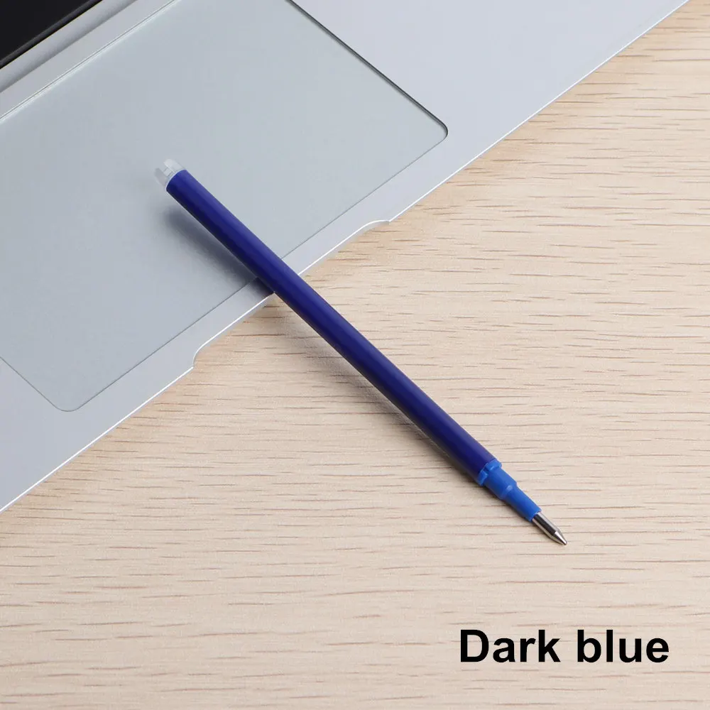 1pcs Capacitive Ballpoint pen with Erasable and Touch Screen Stylus for student or office - Color: pen refil dark blue