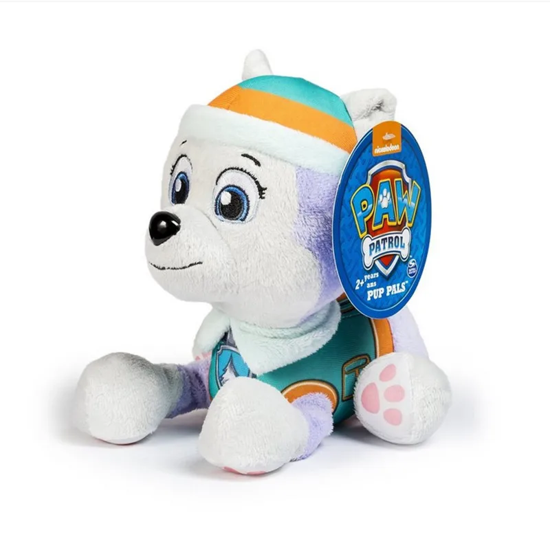 Everest Paw Patrol игрушки собака 20 см плюшевая анимэ кукла детские игрушки фигурка модель мягкие и плюшевые животные игрушка paw patrol подарок на день рождения - Цвет: Everest