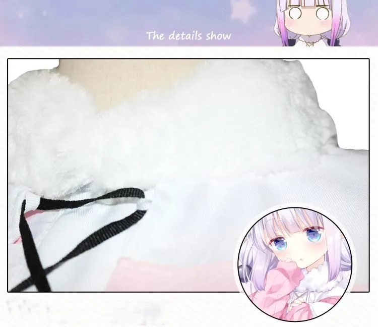 Новинка; костюм для косплея горничной tohru с изображением дракона Кобаяши; костюм горничной дракона мисс Кобаяши; костюм для косплея Канны Камуи