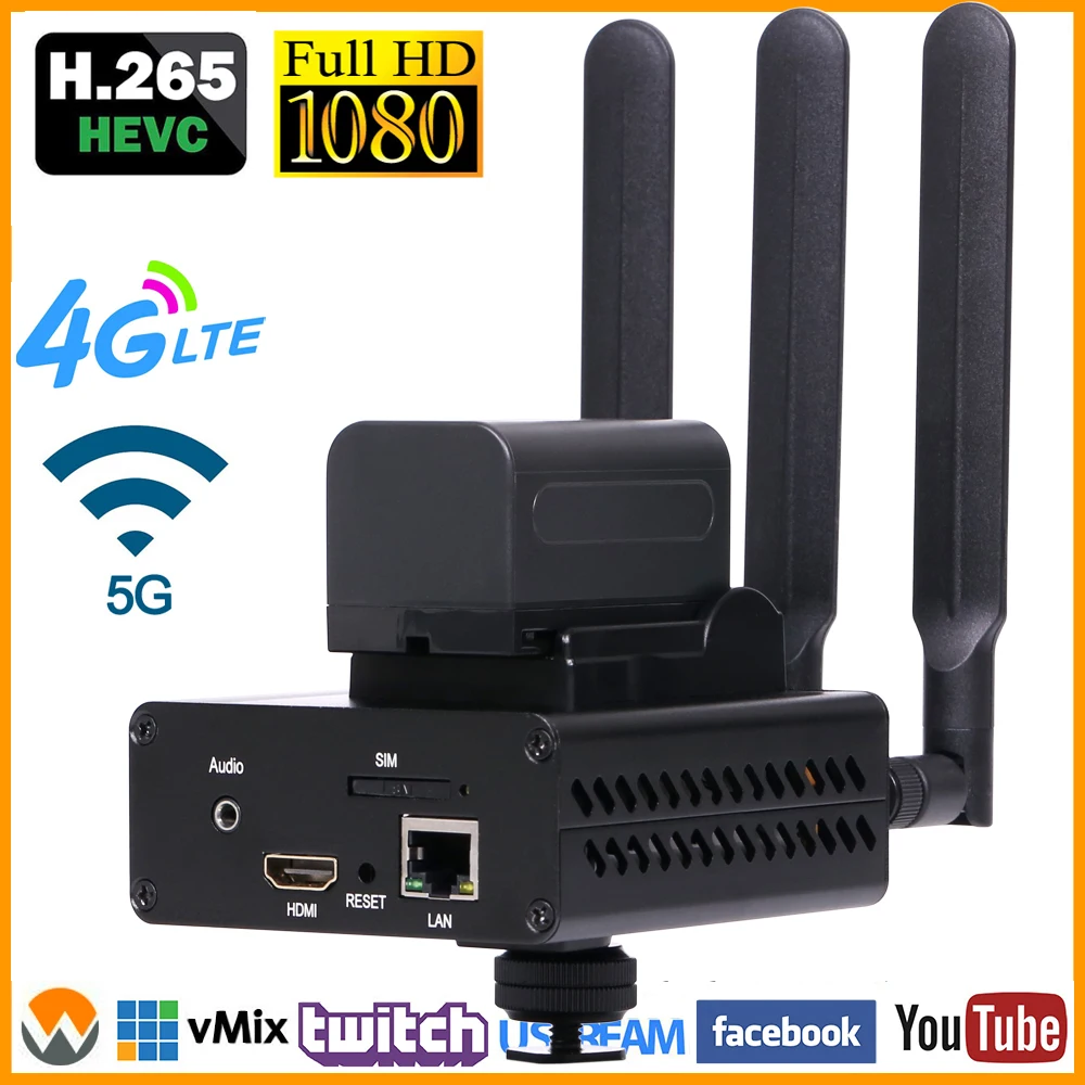 4G LTE HEVC H.265 HDMI к IP живое потоковое кодирование H.264 HD Видео Аудио RTMP RTSP RTMPS кодировщик для потоковая трансляция в прямом эфире