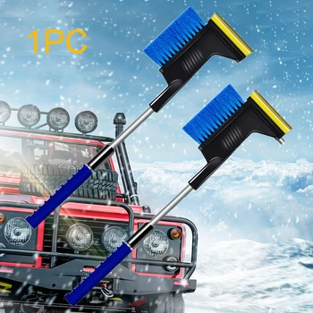 

Accessories Glass Car Window Tool Telescopic Remover Cleaner Winter Windshield Ice Scraper Portable Snow Brush Multifunctional