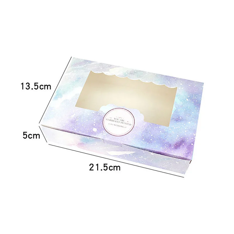 10 шт. поднос для торта романтическое звездное небо фотокоробки сделай сам
