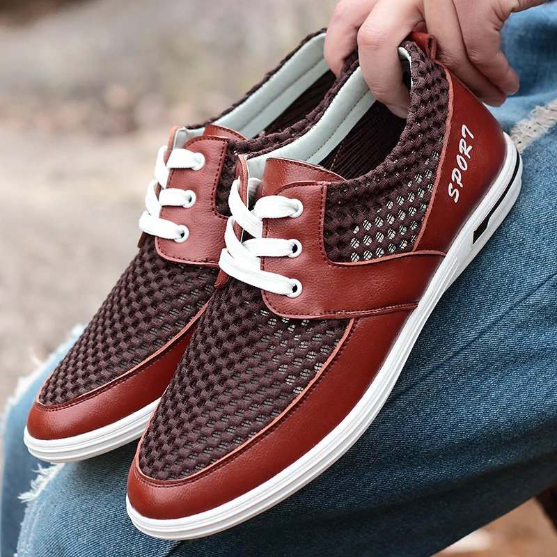 

MEN'S SHOES Trendy Shoes 2019 New Style Versatile Fashion Casual Summer Mesh Shoes Men 6 Cm Elevator Casual Mesh Sandals