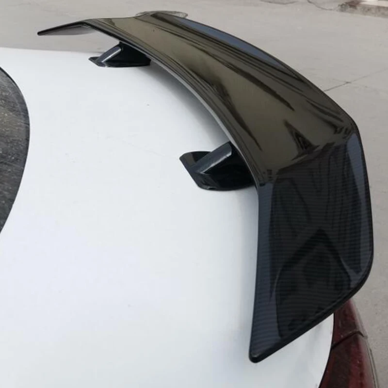 Para novo kia stinger universal spoiler asa k2 k3 k5 k9 abs material tronco do carro preto lábio traseiro cauda acessórios decorativos 2000-22