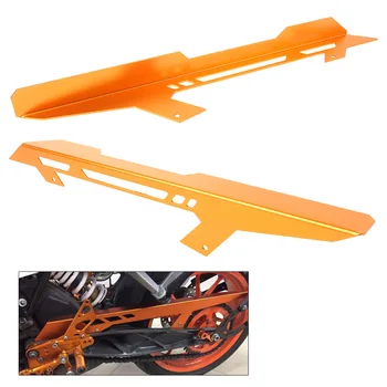 

Motorcycle Chain Protector Guard Cover Decoration Case For KTM 125 200 390 Duke & RC125 RC200 RC300 CNC Aluminum Orange