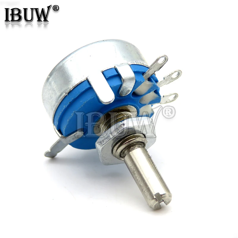 2PCS WH5-1A 1k 2k 10k 47k 4k7 470r 100k 470k 220k 1k5 22k 1m ohm 3-Terminals Round Shaft Rotary Taper Carbon Potentiometer WH5