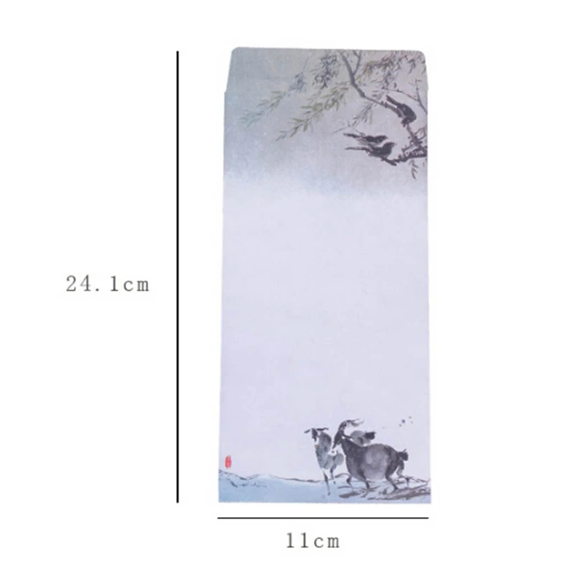 10 шт./упак. новый китайский классический романтический картина Мини-открытка на день рождения Письмо Конверт подарочная карта набор
