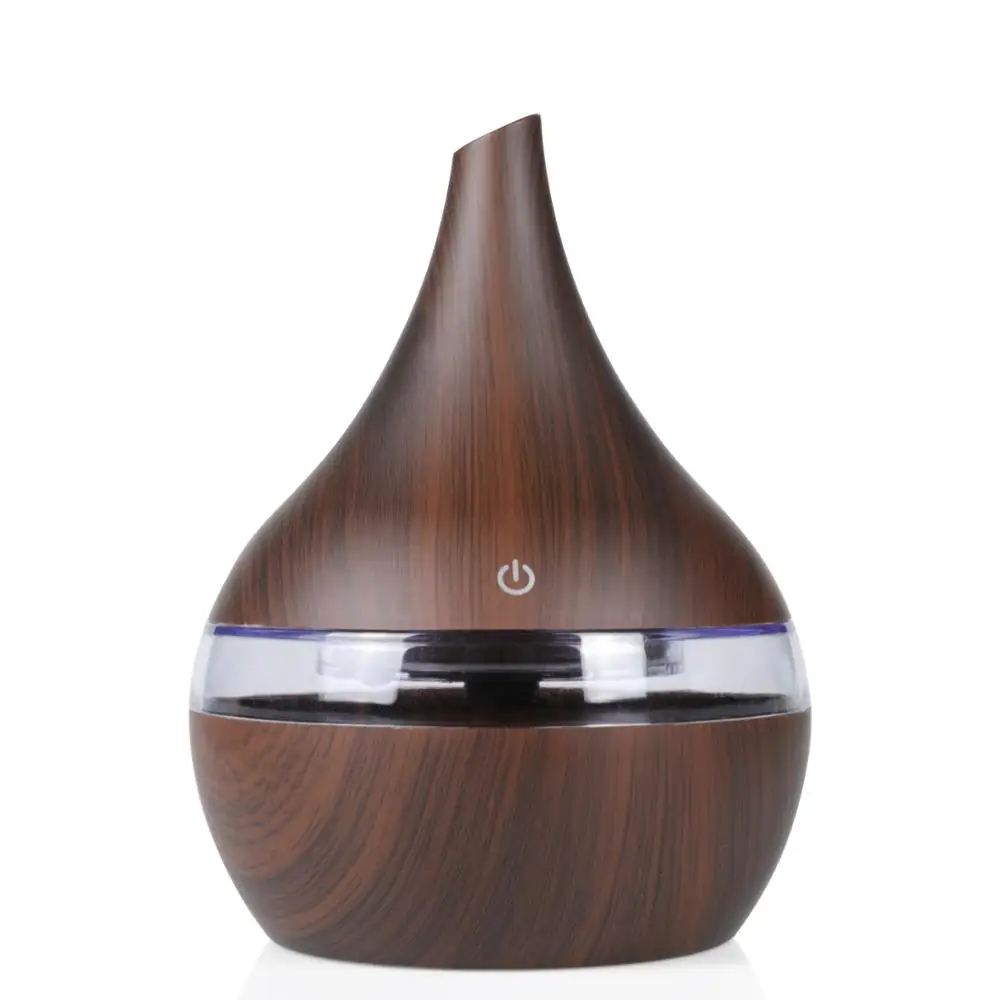 

Mini USB Aroma Diffuser Essential Oil 300ml Wood Grain Air Humidifier