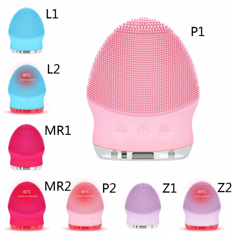 NEW Face Cleaning Mini Electric Massage Brush Hot Washing Machine Silicone Cleansing Tools Deep Pore Cleaning Exfoliating