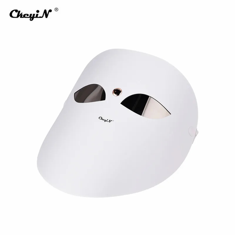 

CkeyiN 3 Color Light Phototherapy Mask Rechargeable Photon Facial Mask for Skin Rejuvenation Skin Care Mask Device
