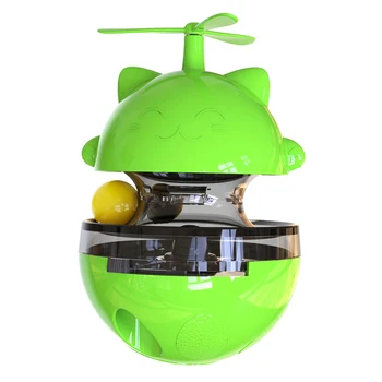 

Turntable Toy Cat Dog Tumbler Educational Food Dispensing Funny Spinning Ball ABS Track Training Pet Supplies Home Interactive
