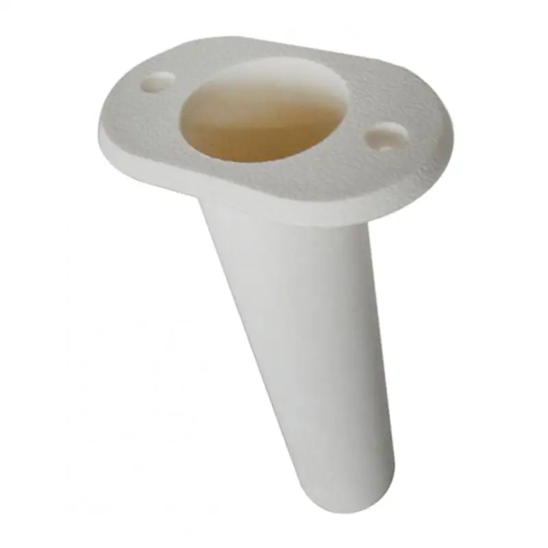 90 Degree Boat Fishing Rod Holder Stainless Steel Flush Mount Kayak White 