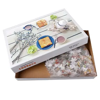 

1000 Pieces Jigsaw Puzzles for Adults Kids Large Puzzle Game Toys Gift Fun, Relaxing and Challenging,Breakfast