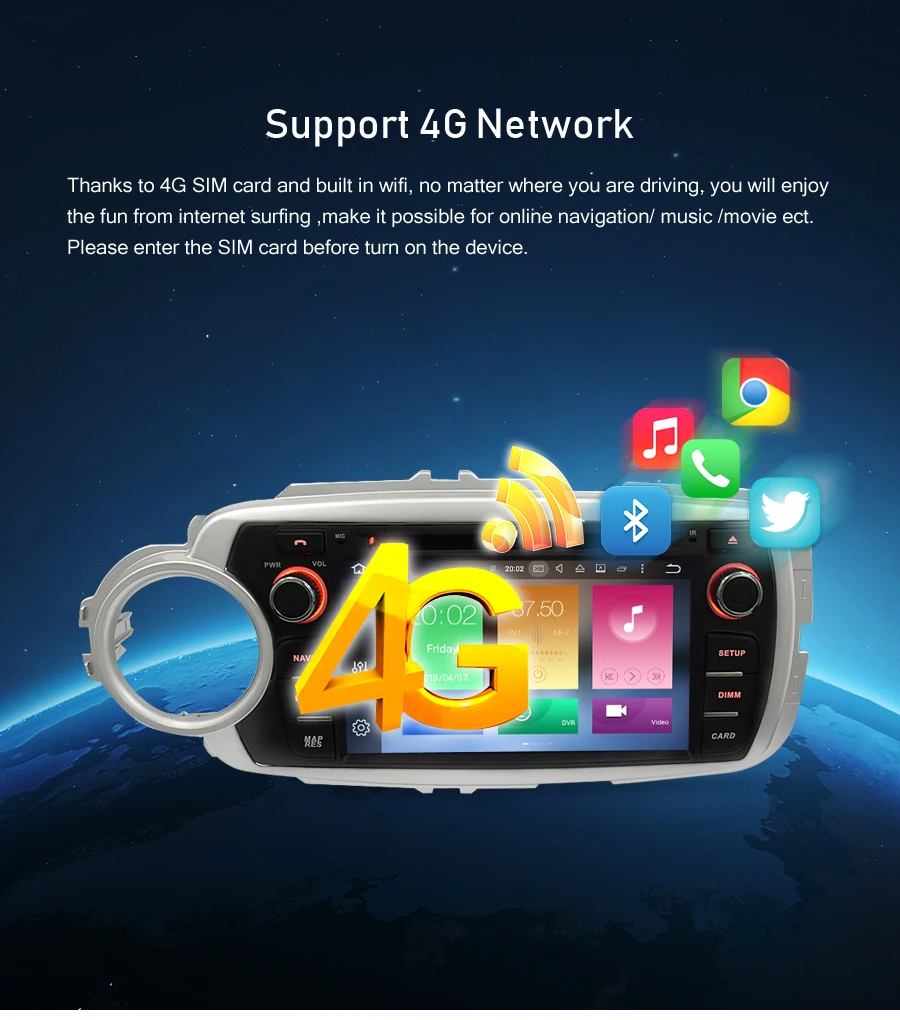 Top Android 9.0 Car Radio GPS Navigation Multimedia Player For Toyota Yaris 2012-2017 Auto Stereo Audio DVD WIFI Bluetooth Headunit 4