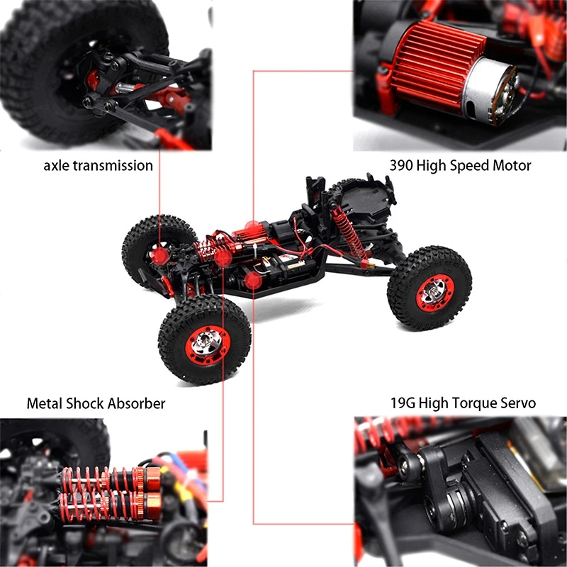 KW-C04 радиоуправляемые машины 1/12 4WD 2,4G 4CH гоночный автомобиль Высокая скорость пересечение автомобиль внедорожный гонщик 4 колеса автомобиля игрушки