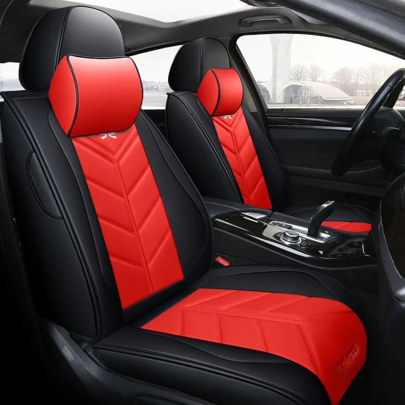 Чехлы на автомобильные сиденья кожаные чехлы для volkswagen gol vw polo passat golf caddy lupo Tiguan