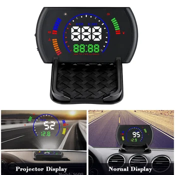 

Digital Speedometers Hud Heads Up Display 5.8inch Large Screen with Driving Odometer Overspeed Alarm XR657