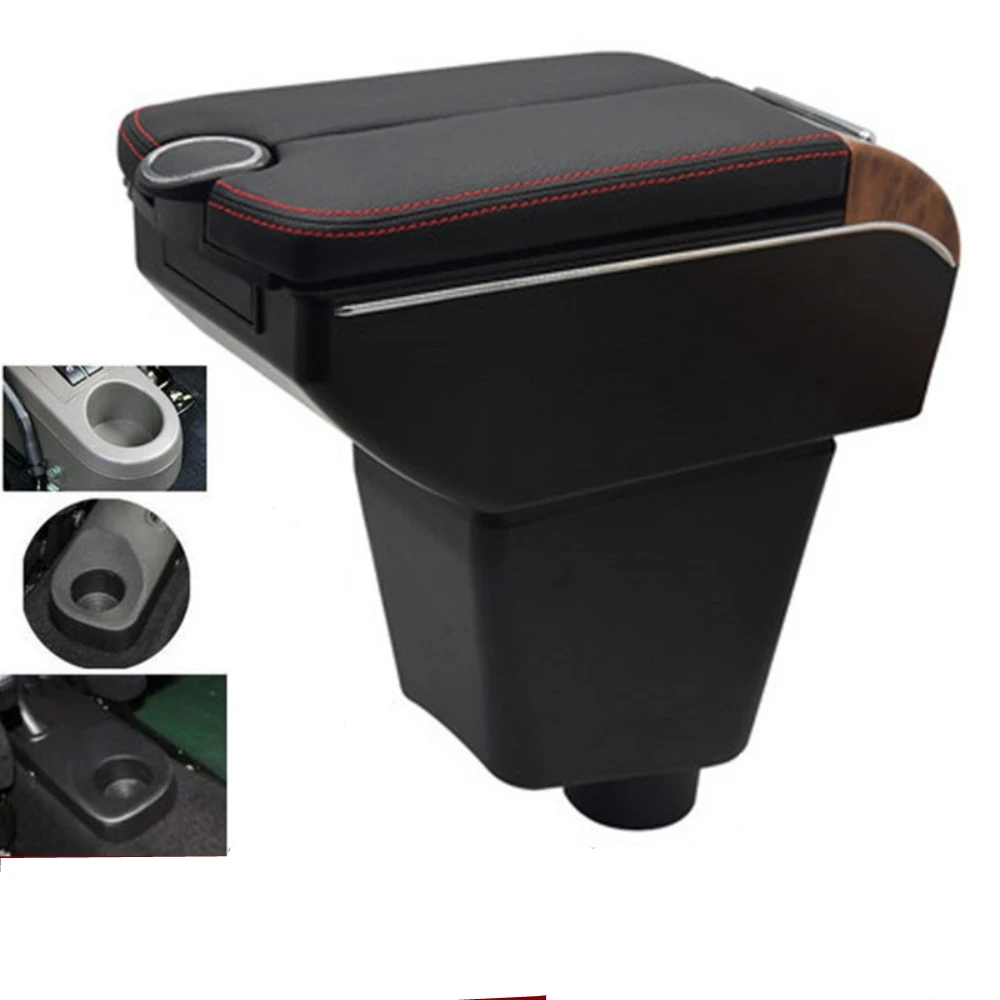 Для Renault Clio Captur Clio2 clio3 clio 4 RS подлокотник коробка двойные двери открыть 7USB центр