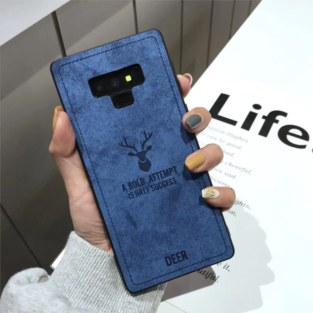Роскошные олень ткань мягкий силиконовый чехол для samsung Galaxy Note 9 8 10 M10 M20 M30 A10 A20 A30 A40