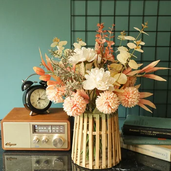 

Artificial Silk Flower Dandelion Bouquet Fall Decorations Home Garden Decoration Wedding Bride Bouquet Fake Flowers Dandelion