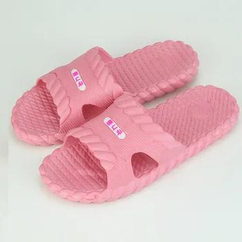 

Slipper Men's Linen Flower Color Slippers Home Indoor Bathroom Non-Slip Slippers Men's Slippers