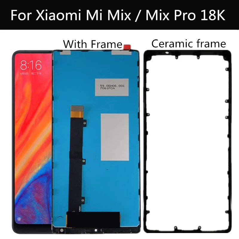 ЖК дисплей 6 4 дюйма для Xiaomi Mi MIX PRO 18K сенсорный экран с рамкой и керамической