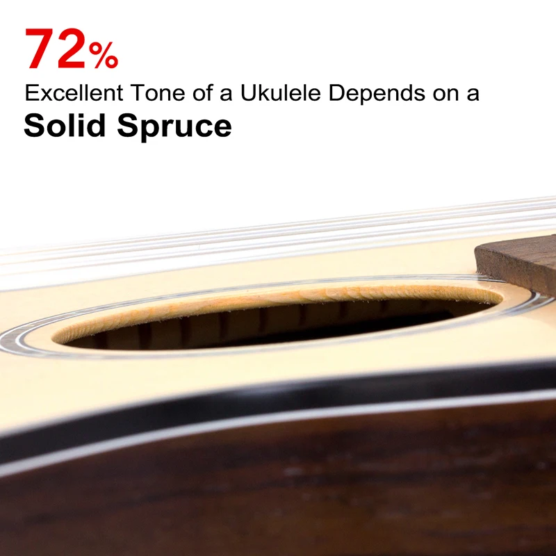 Kmise Solid Spruce концертный набор укулеле Uke Гавайская гитара 23 дюйма 18 лада|fret|fret guitar |