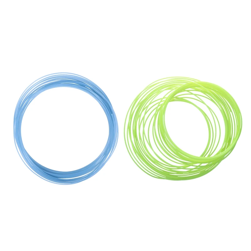

2Pcs 3D Printer Pen Filament 1.75mm PLA 10M(Glow in DarK Yellow PLA&Glow in DarK Blue PLA)