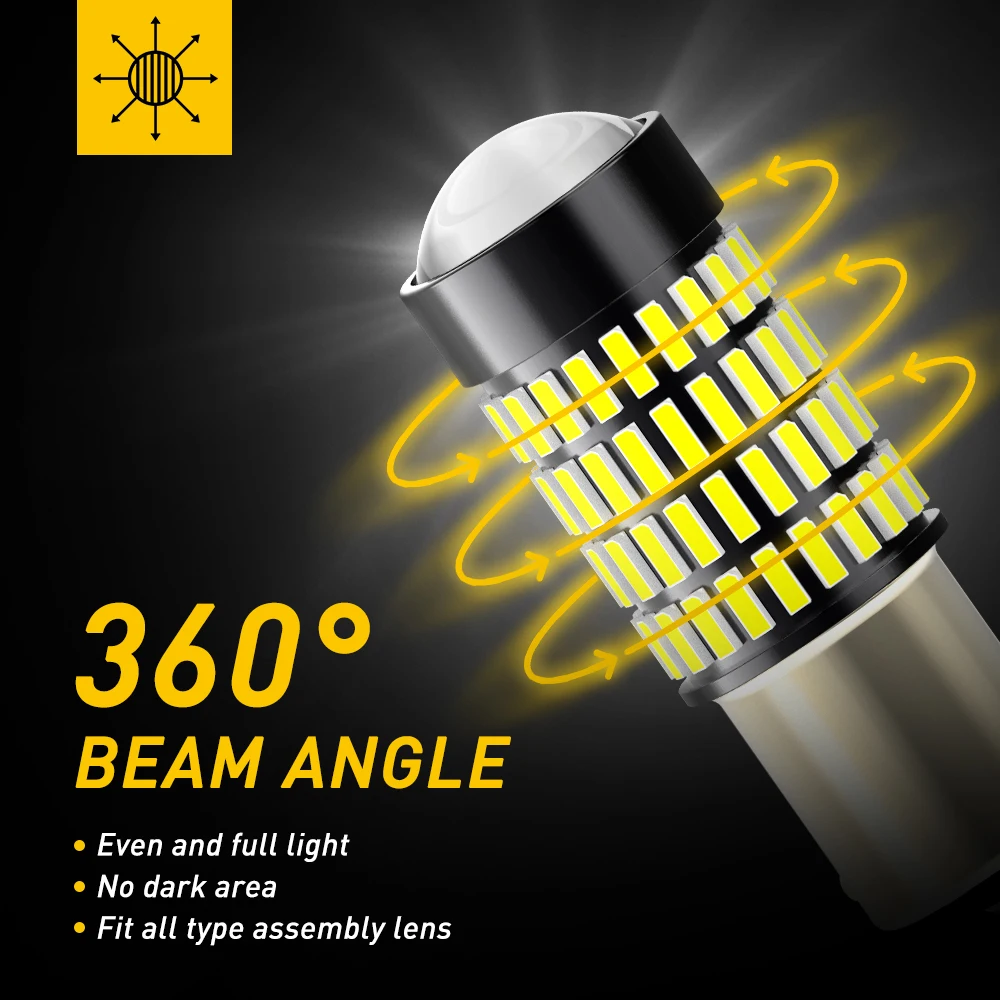 AUXITO 차량용 LED 후진등 전구, 르노 더스터 메간 2 3 Logan Clio Fluence, 1156 P21W BA15S, W16W 921 T15, 자동 백업 램프