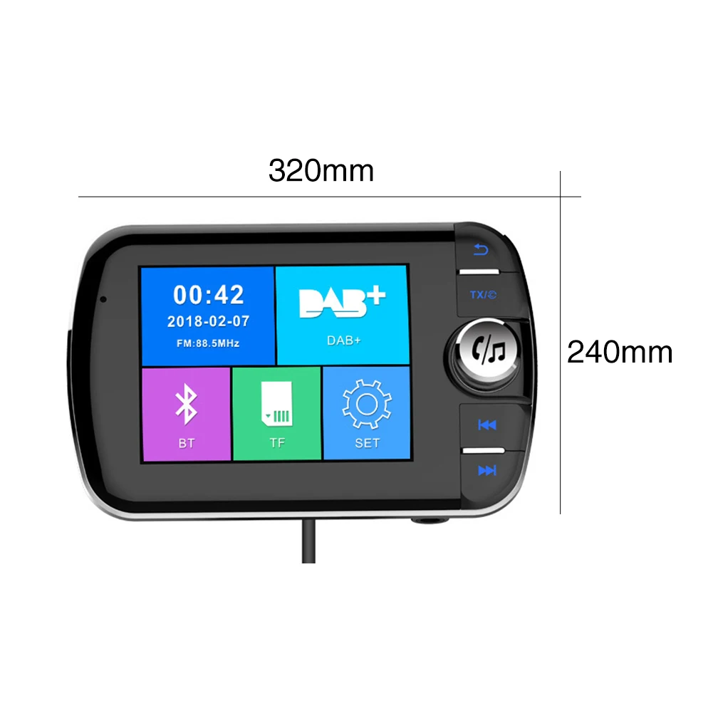 Беспроводной Универсальный MP3-плеер с поддержкой TF карты Bluetooth аудио ЖК-дисплей цифровой вещания fm-передатчик портативный