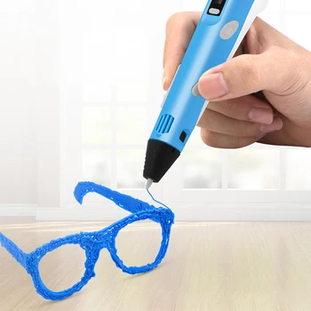 

Children's drawing 3D printing pen Graffiti art Support LCD display PCL healthy material silk The best gift for children DIY